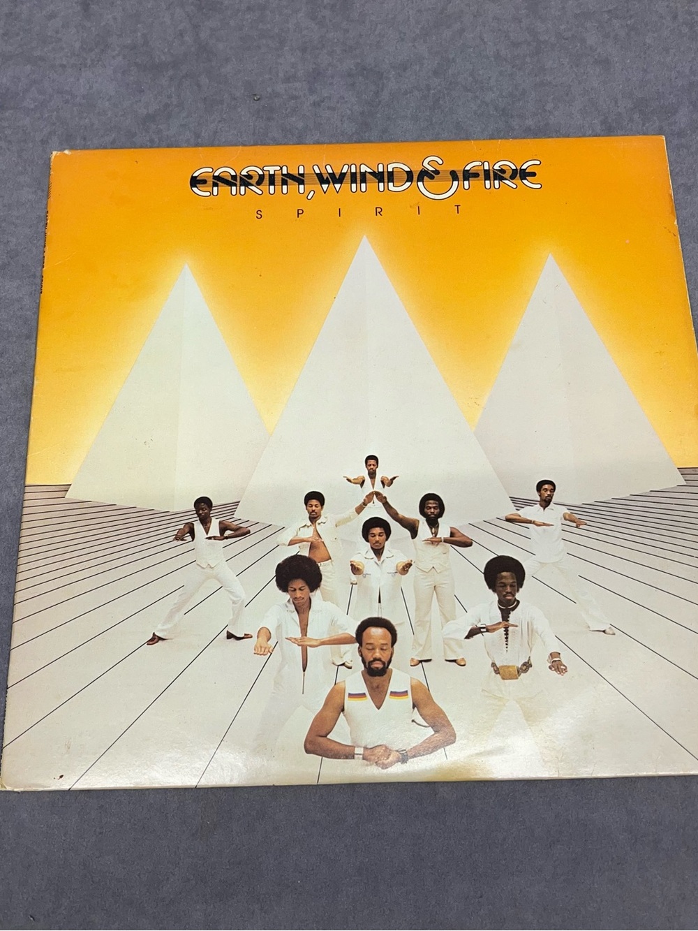 Earth, Wind & Fire - Spirit Vinyl Album Cover (White & Yellow)